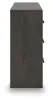 Ashley Furniture B3789-31 Prendonea - Six Drawer Dresser - Charcoal