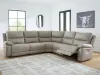 Ashley Furniture PC99201S8 Ashley Furniture PC99201S8 Narwhal Place - 5-Piece Power Reclining Sectional - Pebble