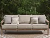Ashley Furniture PCP428-838 Harmony Headlands - Sofa With Cushion - Natural / Gray