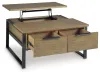 Ashley Furniture T602-00 Ashley Furniture T602-00 Montia - Lift Top Cocktail Table - Light Brown