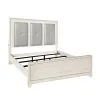Samuel Lawrence Furniture S884-BR-K3 Orleans - King Upholstered Panel Bed with LED Lights - Natural