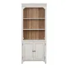 Liberty Furniture 652-HO201 Farmhouse Reimagined - Bookcase - Antique White / Chestnut Tops