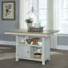 Liberty Furniture 62WH-CD-GTS Liberty Furniture 62WH-CD-GTS Lindsey Farm - Kitchen Island - Weathered White & Sandstone
