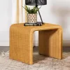 CoasterEssence 709817 Cahya - Square Woven Rattan End Table - Natural