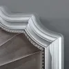 Furniture of America CM7864EK-BED Aalok - Eastern King Bed - Silver / Warm Gray