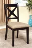Furniture of America CM3776T-TABLE Liberta - Dining Table - Dark Oak / Black / Beige