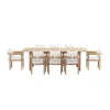 New Classic 60-G5511-9SW New Classic 60-G5511-9SW Wesley - Patio 9 Piece Dining Set Table & 8 Chairs - White
