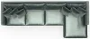 Jackson Furniture Industries 2245/36/31/76-35 Jackson Furniture Industries 2245/36/31/76-35 Remington - 4 Piece Modular Sectional (RSF Chaise) - Pine