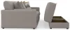 Jackson Furniture Industries 2405/36/37/77-18 Jackson Furniture Industries 2405/36/37/77-18 Trevor - 2 Piece Extra Deep Oversized Sofa With 2 Included Storage Cocktail Ottoman - Nickel
