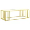 Coaster Fine Furniture 723608-S3 Adri - 3 Piece Coffee And End Table Set - Matte Brass