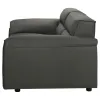 Coaster Fine Furniture 509505 Buxton - Top Grain Leather Upholstered Loveseat - Graphite