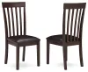 Ashley Furniture D310-01 Hammis - Dining UPH Side Chair (Set of 2) - Dark Brown