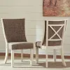 Ashley Furniture D647-02 Bolanburg - Dining UPH Side Chair (Set of 2) - Lattice Back - Brown / Beige