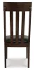 Ashley Furniture D596-01 Haddigan - Dining UPH Side Chair (Set of 2) - Dark Brown