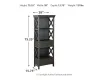 Ashley Furniture D736-76 Tyler Creek - Display Cabinet - Black / Gray