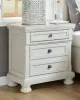 Ashley Furniture B742-92 Robbinsdale - Two Drawer Night Stand - Antique White