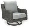 Ashley Furniture P518-821 Elite Park - Swivel Lounge w/ Cushion - Gray