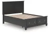 Ashley Furniture B687B17 Ashley Furniture B687B17 Lanolee - Queen Panel Storage Bed - Black