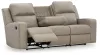 Ashley Furniture 6330789 Lavenhorne - Rec Sofa W/Drop Down Table - Pebble