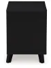 Ashley Furniture B1013-92 Danziar - Two Drawer Night Stand - Black