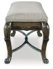 Ashley Furniture D947-00 Maylee - Upholstered Storage Bench - Dark Brown