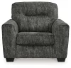 Ashley Furniture 5050423 Lonoke - Chair And A Half - Gunmetal