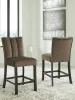 Ashley Furniture PCD581-124 Jeshina - Upholstered Barstool (Set of 2) - Mocha