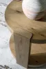 Ashley Furniture T553-6 Flangren - Round End Table - Light Brown