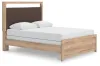 Ashley Furniture PCB1360B4 Kinlanni - Queen Upholstered Panel Bed - Tan