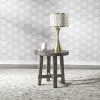 Liberty Furniture 406-OT1024 Modern Farmhouse - Splay Leg Round End Table - Dusty Charcoal