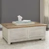 Liberty Furniture 652-OT1011 Farmhouse Reimagined - Storage Trunk - Antique White / Chestnut Tops
