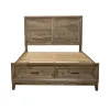 Liberty Furniture 384-BR-QSB Liberty Furniture 384-BR-QSB Ridgecrest - Queen Storage Bed - Cobblestone