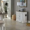 Liberty Furniture 244-PF1000 Magnolia Manor - Pet Feeder Cabinet - Antique White
