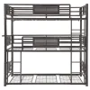 CoasterElevations 460394T Rogen - Metal Twin Triple Bunk Bed - Dark Bronze