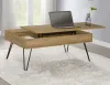 CoasterEssence 723368 Fanning - Engineered Wood Lift Top Coffee Table - Golden Oak