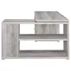 CoasterEveryday 801516 Yvette - 3-Drawer L-Shape Computer Desk - Gray Driftwood