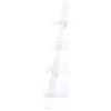 CoasterEssence 801553 Amaturo - 4-Shelf Acrylic Ladder Bookshelf - Clear