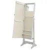 CoasterEssence 901866 Yvonne - Cheval Mirror With Jewelry Storage - Dove Gray