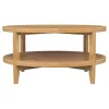 Coaster Fine Furniture 709698 Camillo - Round Solid Wood Coffee Table - Maple