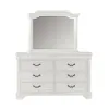 New Classic 00-493W-DM New Classic 00-493W-DM Lyndhurst - Dresser & Mirror - White