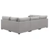 CoasterElevations 551511-S4B Cambria - 4 Piece Upholstered Modular Sectional Sofa - Gray