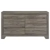 Coaster Fine Furniture 223343 Wright - 6-Drawer Dresser Cabinet - Brown Oak