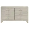 Coaster Fine Furniture 225063 Trenton - 6-Drawer Bedroom Dresser - Rustic Cream