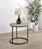 Coaster Fine Furniture 736047 Lainey - Round Occasional Side End Table - Distressed Pine