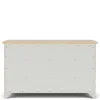 Riverside Furniture 79460 Glenndale - Six Drawer Dresser - Aged White / Wheat