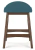 Ashley Furniture D615-324 Lyncott - Upholstered Barstool (Set of 2) - Blue / Brown