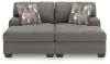 Ashley Furniture PC48405S4 Ashley Furniture PC48405S4 Clarington - 2-Piece Super Chaise - Greystone