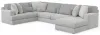 Jackson Furniture Industries 3303/30/62/76-18 Logan - 3 Piece Sectional With Comfort Coil Seating And 9 Included Accent Pillows Right Side Facing Chaise - Moonstruck