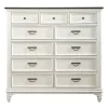 Liberty Furniture 417-BR32 Liberty Furniture 417-BR32 Allyson Park - 11 Drawer Chesser - Wirebrushed White / Charcoal