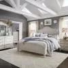 Liberty Furniture 652-BR-QPSDMCN Liberty Furniture 652-BR-QPSDMCN Farmhouse Reimagined - 5 Piece Bedroom Set (Queen Poster Bed, Dresser & Mirror, Chest, Nightstand) - Antique White / Chestnut Tops
